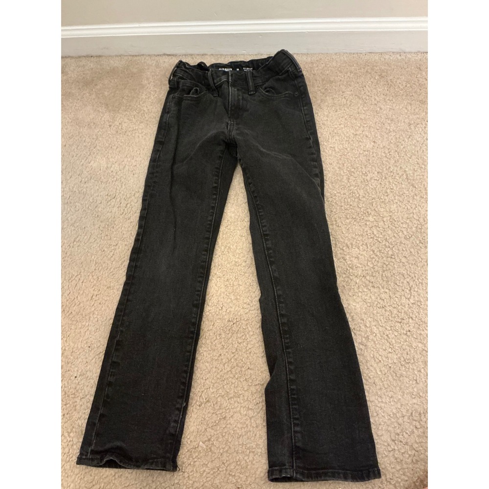 Old Navy boys straight built in flex black jeans 10